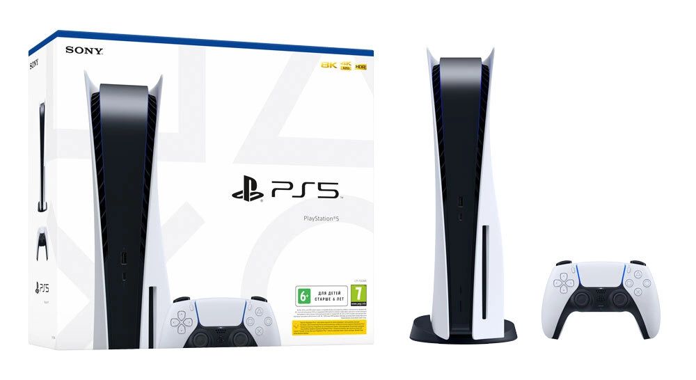Игровая приставка Sony PlayStation 5 (CFI-1000A/CFI-1100A/CFI-1200A) 825Gb White, с дисководом