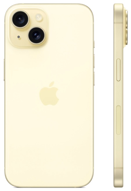 Apple iPhone 15 256 ГБ желтый
