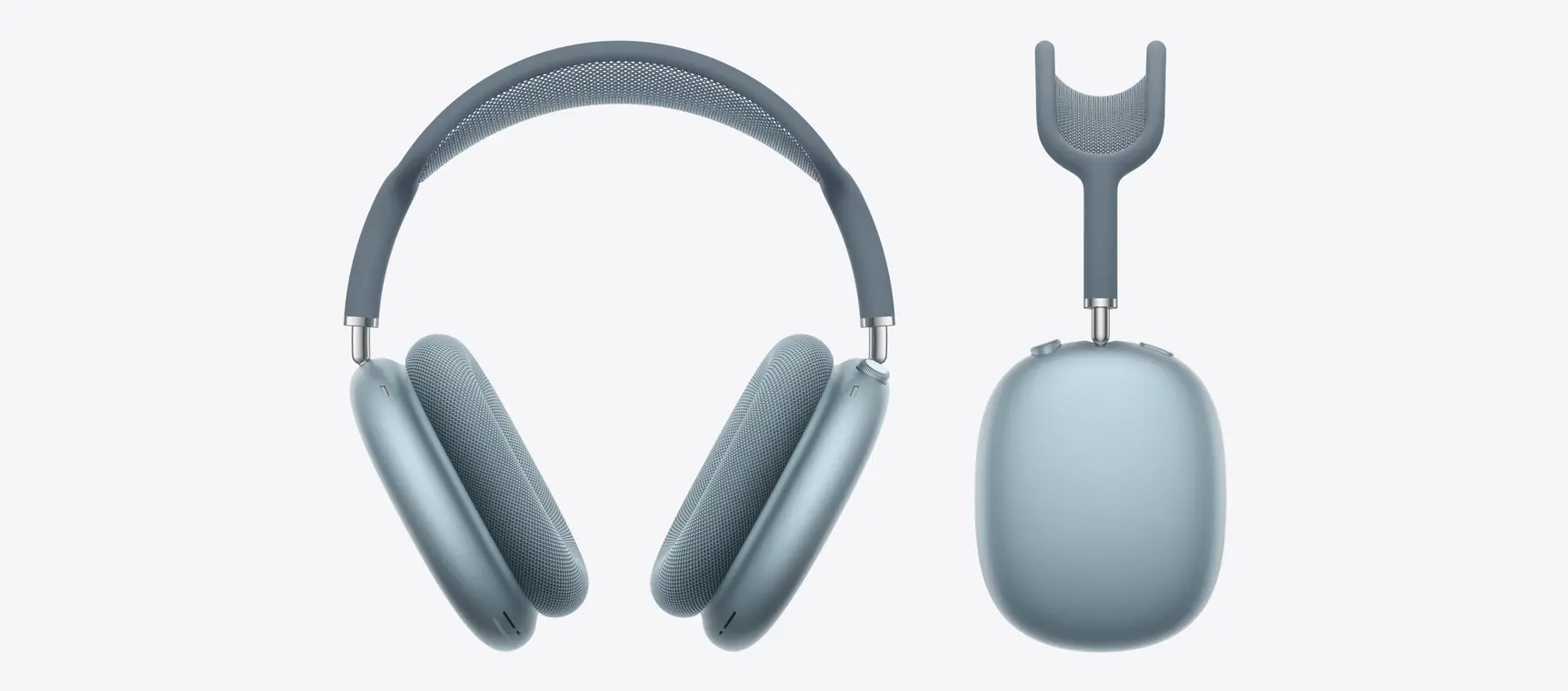 AirPods Max 2, цвет синий (Blue): спереди и сбоку