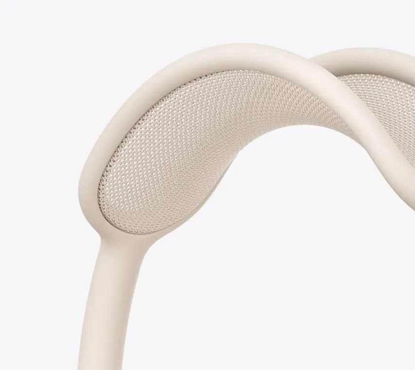 AirPods Max 2, цвет сияющая звезда (Starlight): оголовье крупным планом