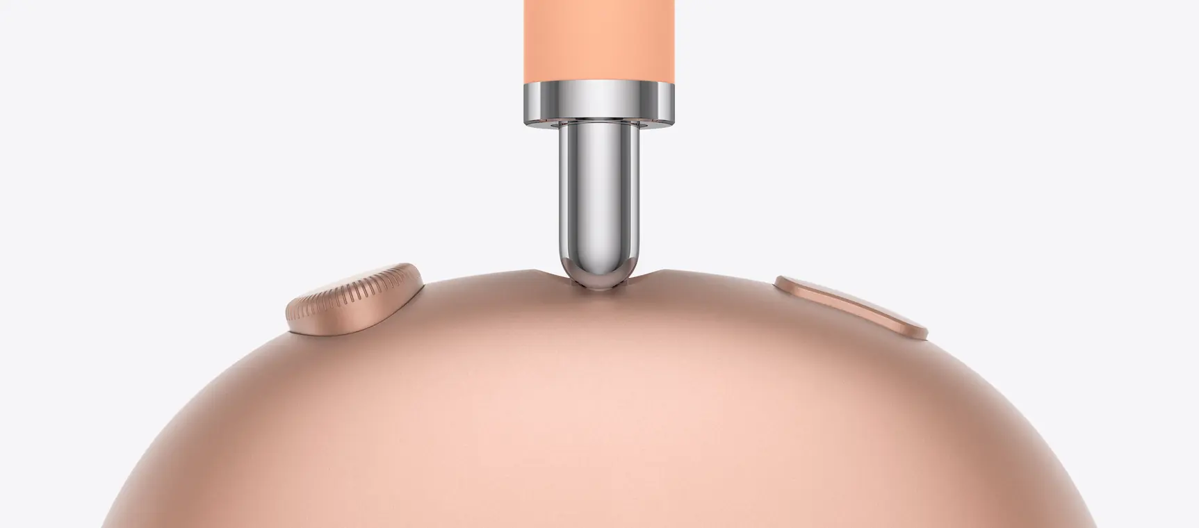 AirPods Max 2, цвет оранжевый (Orange): телескопическая дужка крупным планом