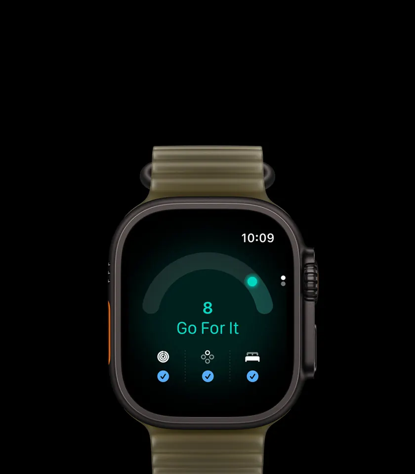 Оценка готовности на экране Apple Watch Ultra 4