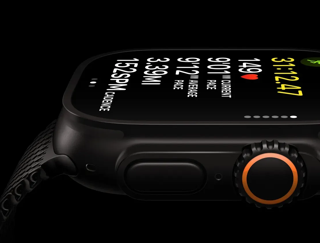 Корпус Apple Watch Ultra 4 сбоку: Digital Crown и кнопка