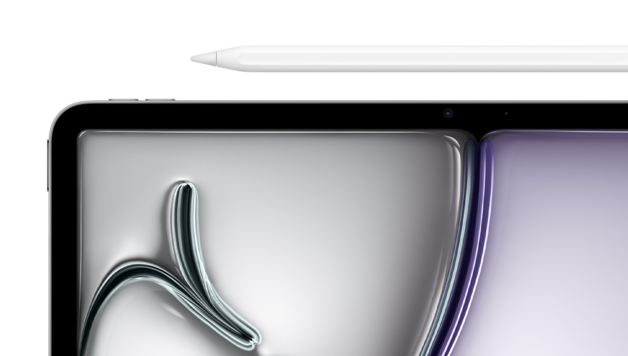 Экран iPad Air серый космос (Space Gray) и Apple Pencil