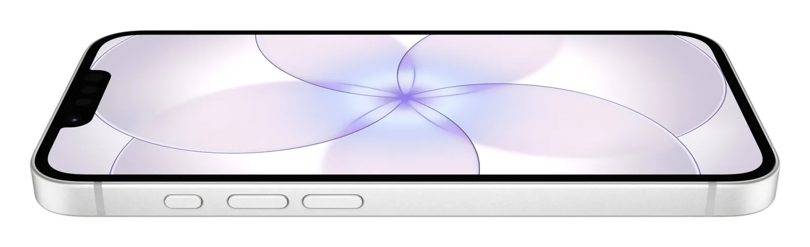 iPhone 17e белый лежит экраном вверх