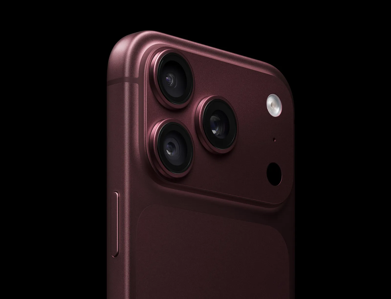 iPhone 18 Pro, бордовый (Burgundy), вид сзади