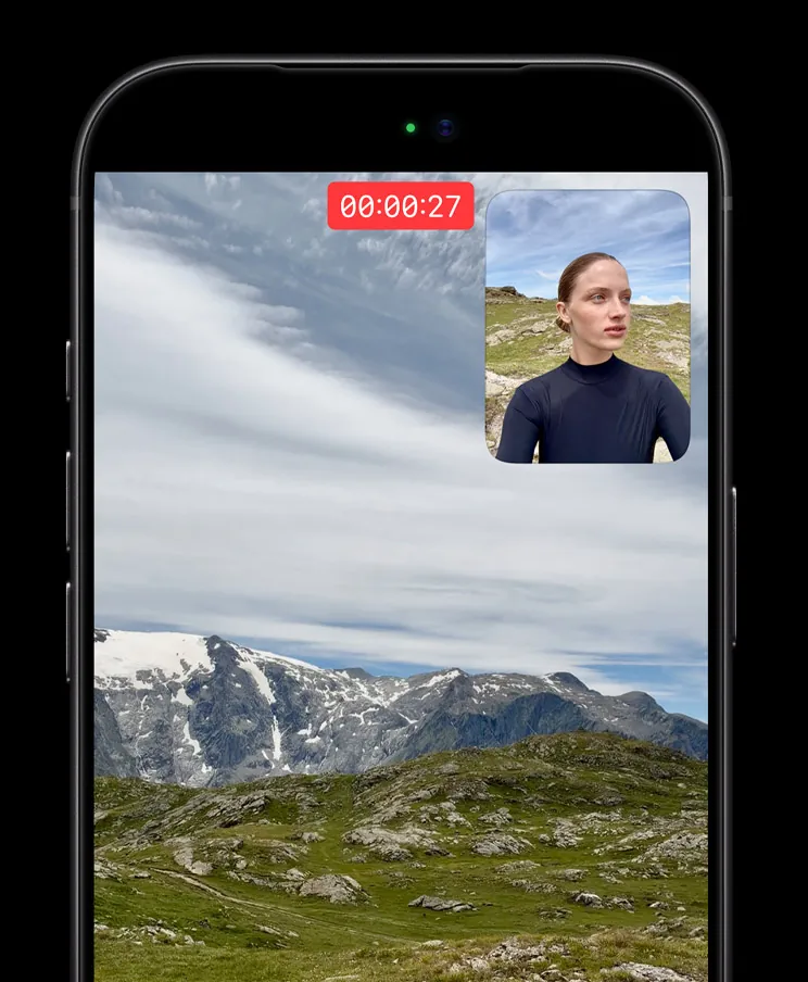 Запись с двух камер сразу на экране iPhone