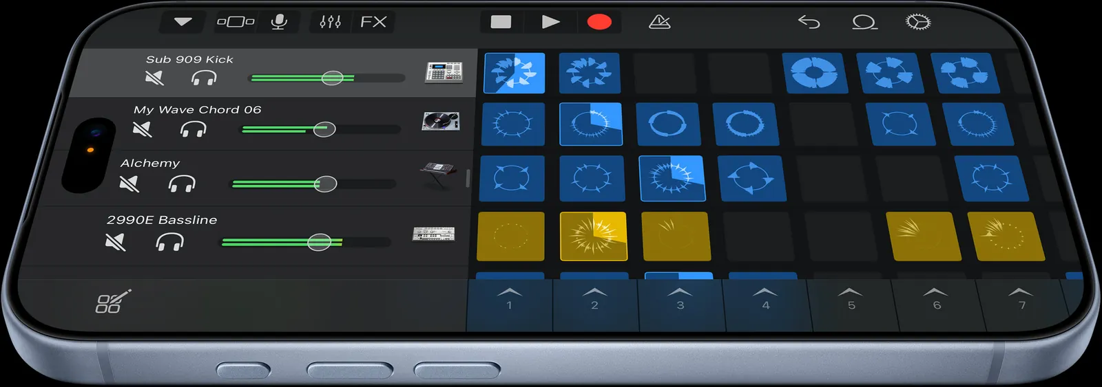 Приложение для создания музыки на экране iPhone 18 Pro