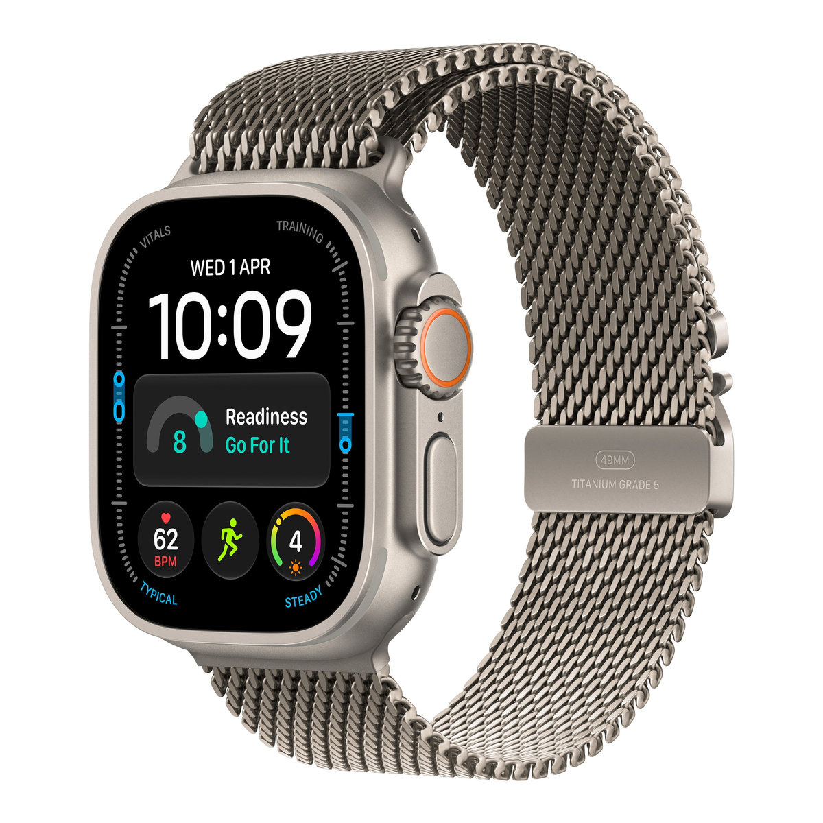 Apple Watch Ultra 4, натуральный титан
