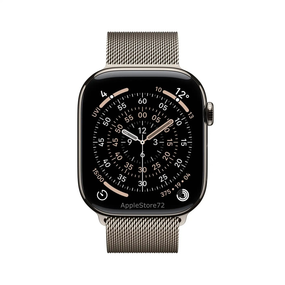 Умные часы Apple Watch Series 11 46mm Natural Titanium Case with Natural Milanese Loop - M/L