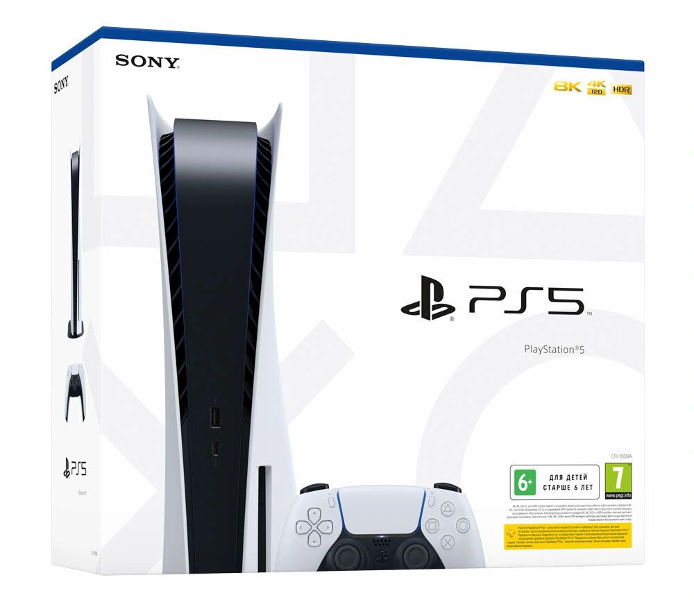 Игровая приставка Sony PlayStation 5 (CFI-1000A/CFI-1100A/CFI-1200A) 825Gb White
