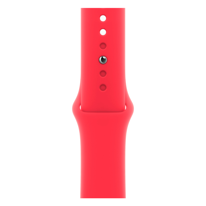 Apple Watch Series 9, 45 мм, корпус из алюминия цвета (PRODUCT)RED, ремешок Sport Band цвета (PRODUCT)RED, размер S/M