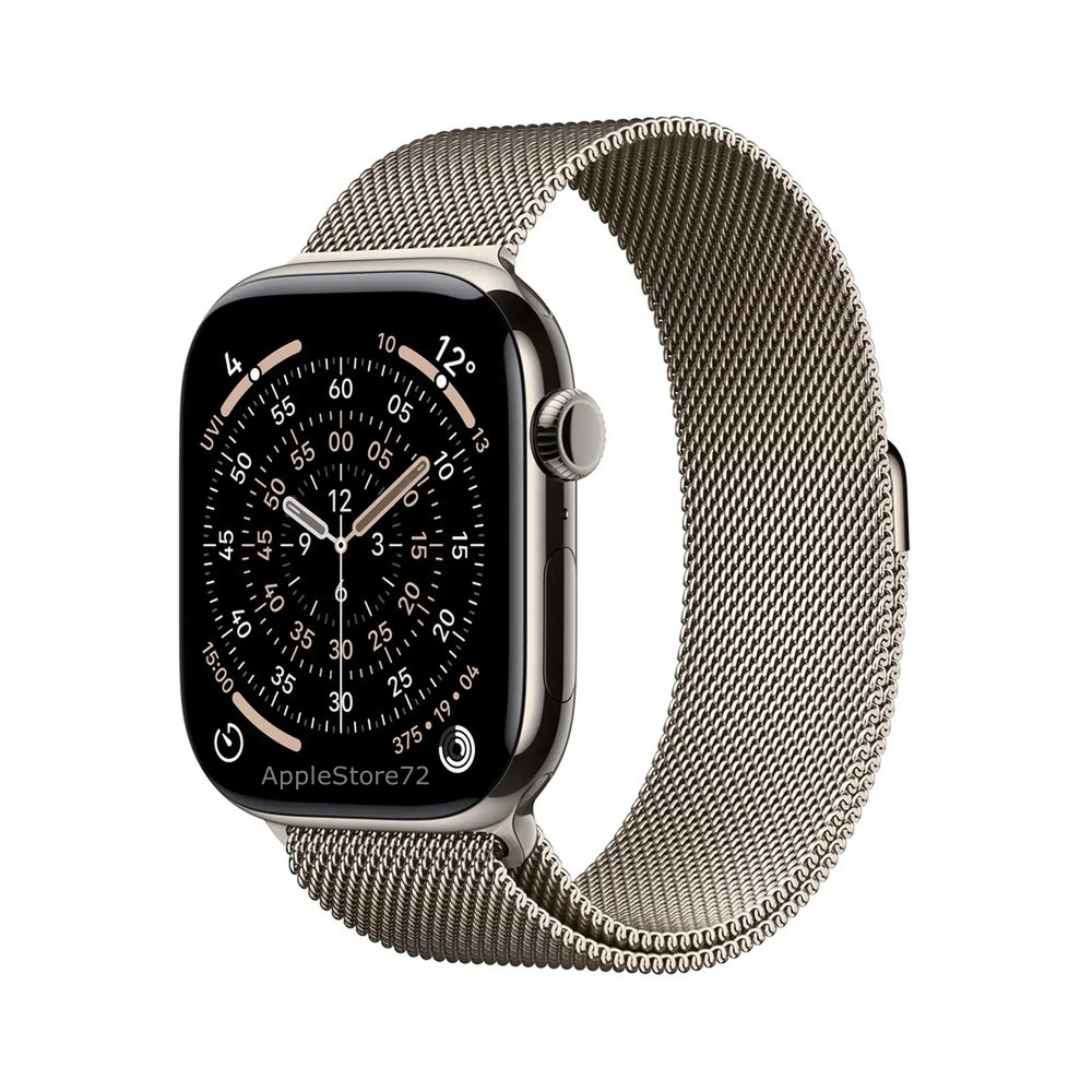 Умные часы Apple Watch Series 11 46mm Natural Titanium Case with Natural Milanese Loop - M/L