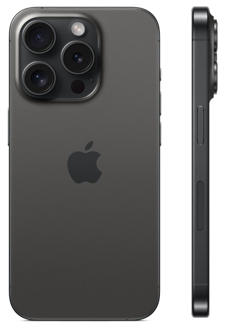 Купить Apple iPhone 15 Pro 256 ГБ титановый чёрный Dual-SIM в