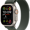 Apple Watch Ultra 2 (2024) GPS + Cellular, 49 мм, корпус из бежевого титана, ремешок Trail зеленого цвета, размер M