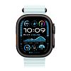 Apple Watch Ultra 2 (2024) GPS + Cellular, 49 мм, корпус из черного титана, ремешок Ocean цвета ледяной голубой