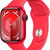 Apple Watch Series 9, 41mm, корпус из алюминия цвета (PRODUCT)RED, ремешок Sport Band цвета (PRODUCT)RED, размер S/M