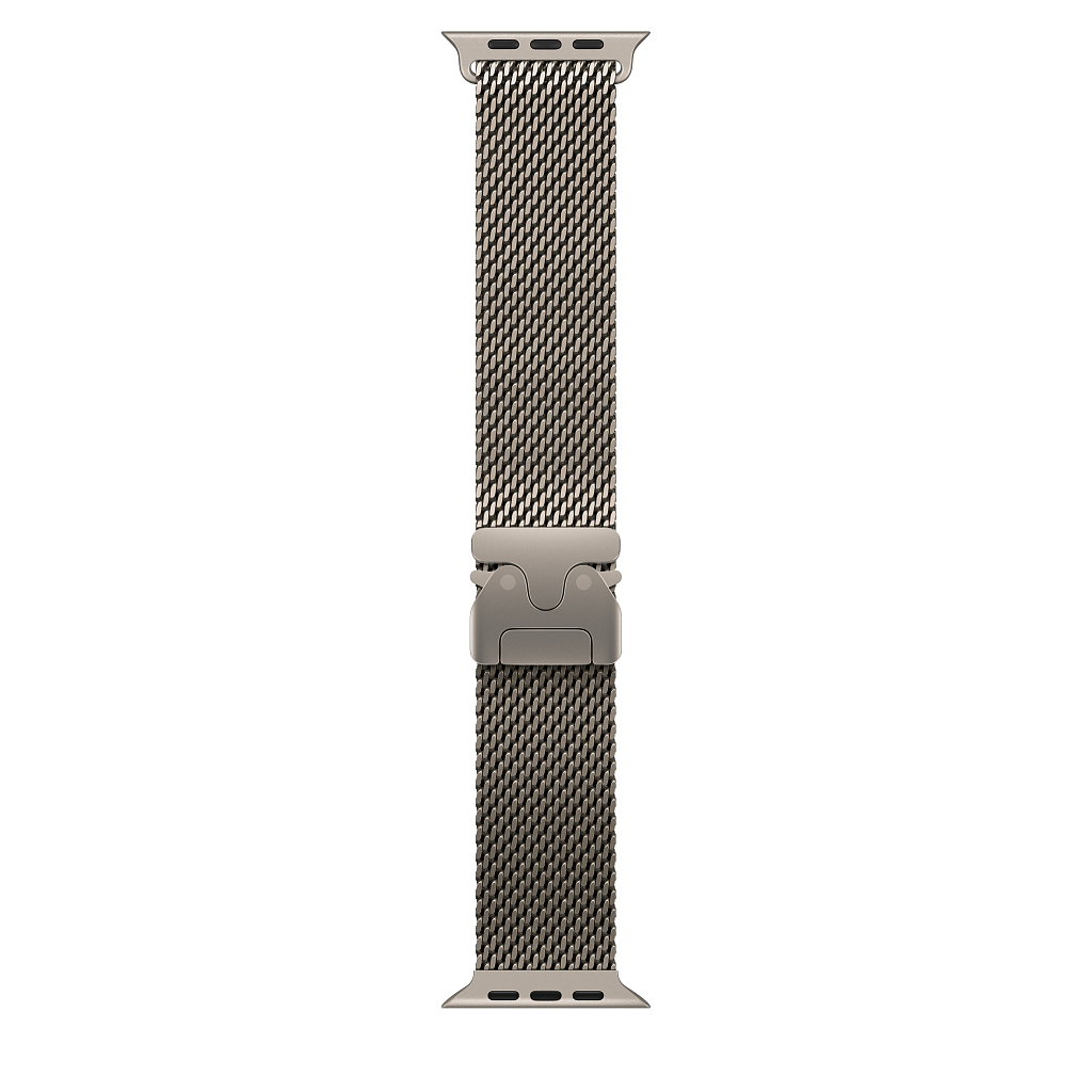 Часы Apple Watch Ultra 4 GPS 49 мм, корпус натуральный титан (Natural Titanium), миланский сетчатый браслет, цвет: натуральный титан (Natural Titanium), размер: L