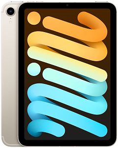 Планшет Apple iPad mini (2021) Wi-Fi + Cellular 256 ГБ, «сияющая звезда»