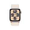 Apple Watch SE 2023, 40 мм, корпус из алюминия цвета «сияющая звезда», ремешок нейлон цвета «сияющая звезда»