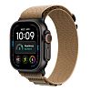 Часы Apple Watch Ultra 4 GPS 49 мм, корпус чёрный титан (Black Titanium), ремешок Alpine, цвет: пустынный (Desert), размер: L