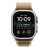 Часы Apple Watch Ultra 4 GPS 49 мм, корпус натуральный титан (Natural Titanium), ремешок Alpine, цвет: пустынный (Desert), размер: M