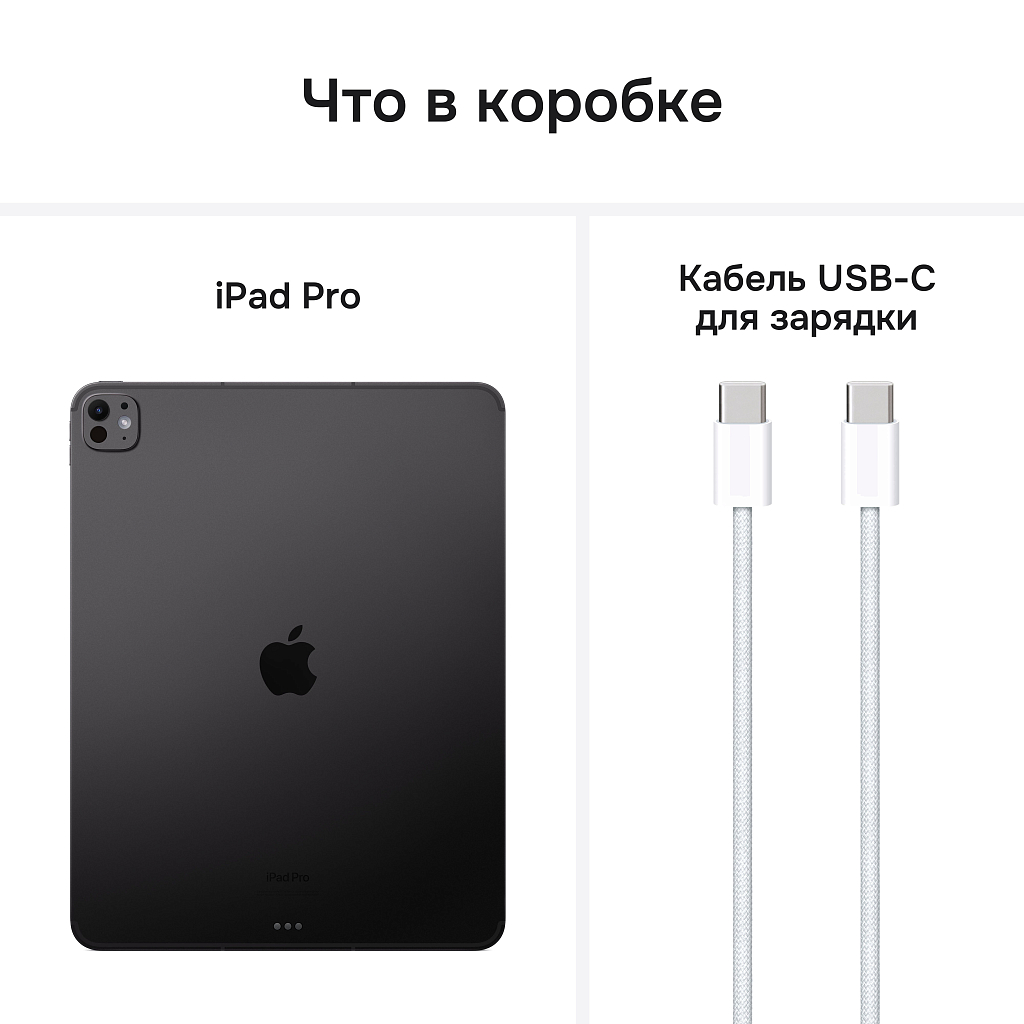 Apple iPad Pro 13" (2024) Wi-Fi + Cellular 512 ГБ, «черный космос»