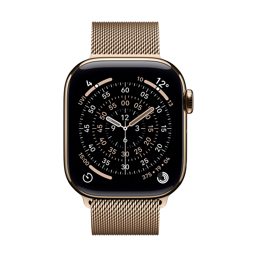 Умные часы Apple Watch Series 11 46mm Gold Titanium Case with Gold Milanese Loop - S/M