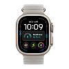 Часы Apple Watch Ultra 4 GPS 49 мм, корпус натуральный титан (Natural Titanium), ремешок Ocean, цвет: полупрозрачный серый (Translucent Gray)