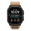 Часы Apple Watch Ultra 4 GPS 49 мм, корпус чёрный титан (Black Titanium), ремешок Alpine, цвет: пустынный (Desert), размер: M