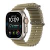 Часы Apple Watch Ultra 4 GPS 49 мм, корпус натуральный титан (Natural Titanium), ремешок Ocean, цвет: полупрозрачный зелёный (Translucent Kelp)