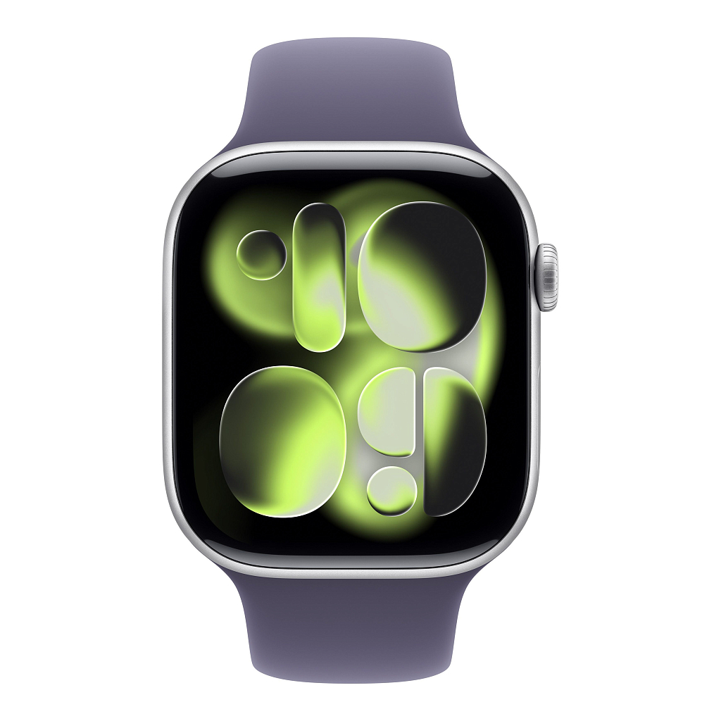 Умные часы Apple Watch Series 11 42mm Silver Aluminum Case with Purple Fog Sport Band - M/L