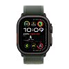 Apple Watch Ultra 2 (2024) GPS + Cellular, 49 мм, корпус из черного титана, ремешок Trail зеленого цвета, размер M/L