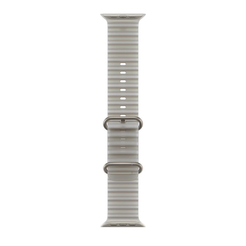 Часы Apple Watch Ultra 4 GPS 49 мм, корпус натуральный титан (Natural Titanium), ремешок Ocean, цвет: полупрозрачный серый (Translucent Gray)