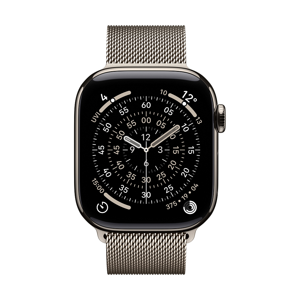 Умные часы Apple Watch Series 11 46mm Natural Titanium Case with Natural Milanese Loop - S/M