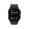 Apple Watch Ultra 2 (2024) GPS + Cellular, 49 мм, корпус из черного титана, ремешок Alpine темно-синего цвета, размер M