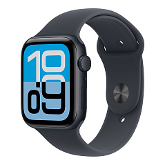 Умные часы Apple Watch SE 3 (2025), 40 мм, цвета «тёмная ночь», ремешок Sport Band цвета «тёмная ночь» размер M/L
