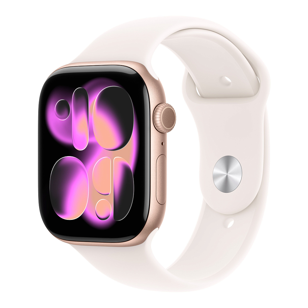 Умные часы Apple Watch Series 11 42mm Rose Gold Aluminum Case with Light Blush Sport Band - S/M