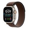 Часы Apple Watch Ultra 4 GPS 49 мм, корпус натуральный титан (Natural Titanium), ремешок Trail, цвет: тёмно-коричневый (Dark Umber), размер: M/L