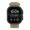 Часы Apple Watch Ultra 4 GPS 49 мм, корпус чёрный титан (Black Titanium), ремешок Ocean, цвет: полупрозрачный зелёный (Translucent Kelp)