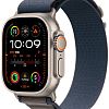 Apple Watch Ultra 2 GPS + Cellular, 49mm, корпус из титана, ремешок Alpine синего цвета, размер M