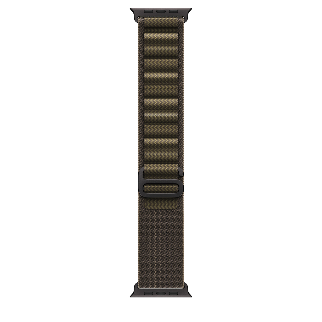Часы Apple Watch Ultra 4 GPS 49 мм, корпус чёрный титан (Black Titanium), ремешок Alpine, цвет: тёмно-оливковый (Dark Olive), размер: M