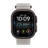 Часы Apple Watch Ultra 4 GPS 49 мм, корпус чёрный титан (Black Titanium), ремешок Ocean, цвет: полупрозрачный серый (Translucent Gray)