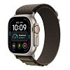 Часы Apple Watch Ultra 4 GPS 49 мм, корпус натуральный титан (Natural Titanium), ремешок Alpine, цвет: тёмно-оливковый (Dark Olive), размер: M