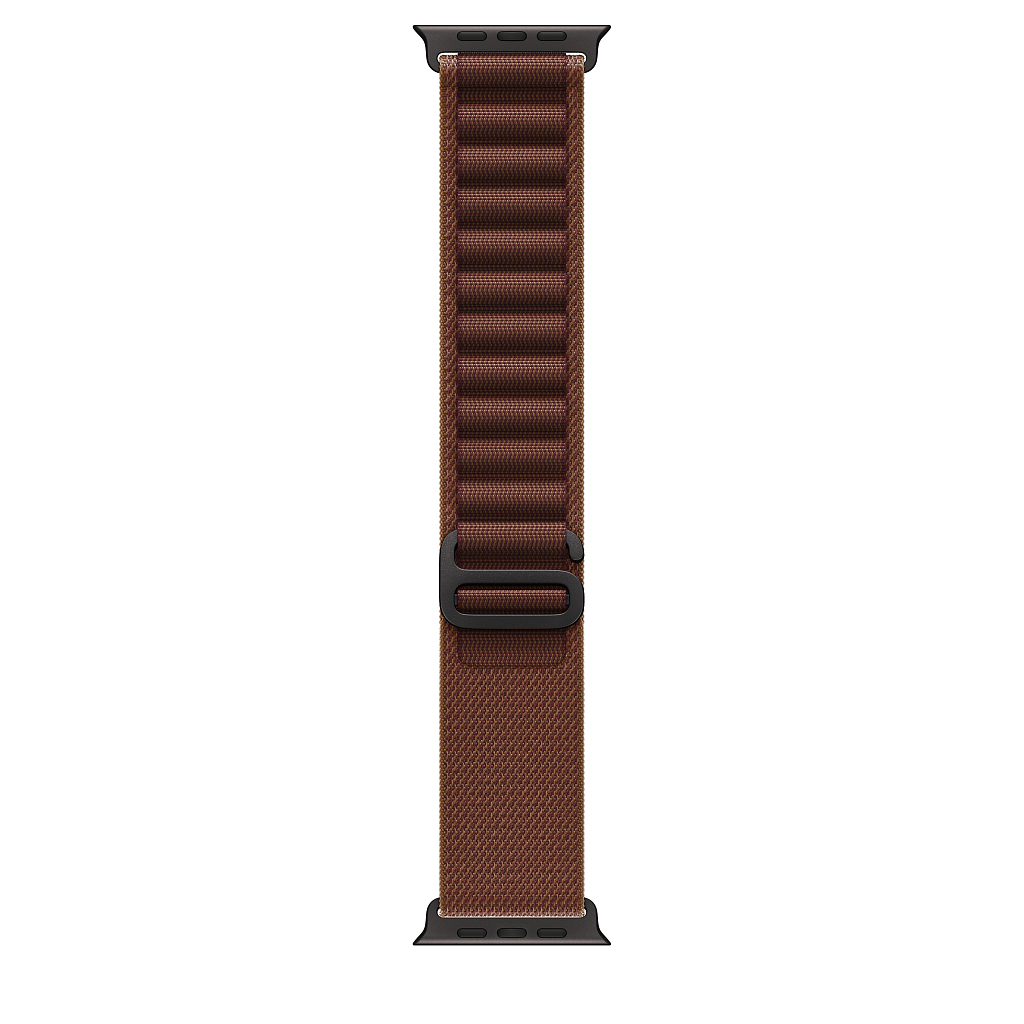 Часы Apple Watch Ultra 4 GPS 49 мм, корпус чёрный титан (Black Titanium), ремешок Alpine, цвет: бордовый (Burgundy), размер: M