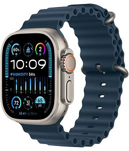 Apple Watch Ultra 2 GPS + Cellular, 49mm, корпус из титана, ремешок Ocean синего цвета