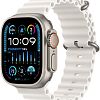 Apple Watch Ultra 2 GPS + Cellular, 49mm, корпус из титана, ремешок Ocean белого цвета