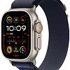 Apple Watch Ultra 2 (2024) GPS + Cellular, 49 мм, корпус из бежевого титана, ремешок Alpine темно-синего цвета, размер M