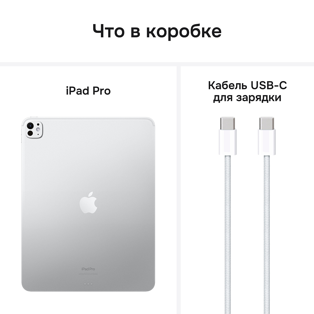 Apple iPad Pro 13" (2024) Wi-Fi 2 ТБ, серебристый