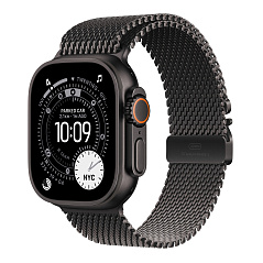 Умные часы Apple Watch Ultra 3, 49 мм, Black Titanium Milanese Loop Black S